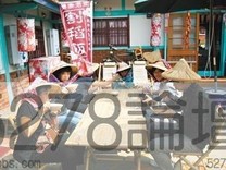 戴斗笠、大碗公 民宿吃割稻仔飯