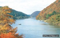 日本山形 紅葉 五大堂絕景山寺